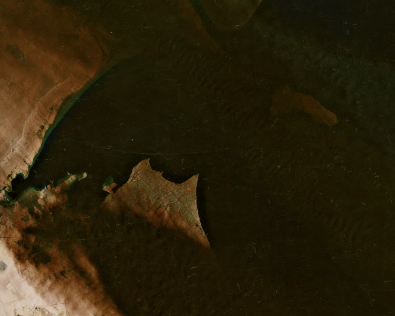 Nuclear winter effects soot analog from Kuwait oil fire smoke seen by NASA Landsat
