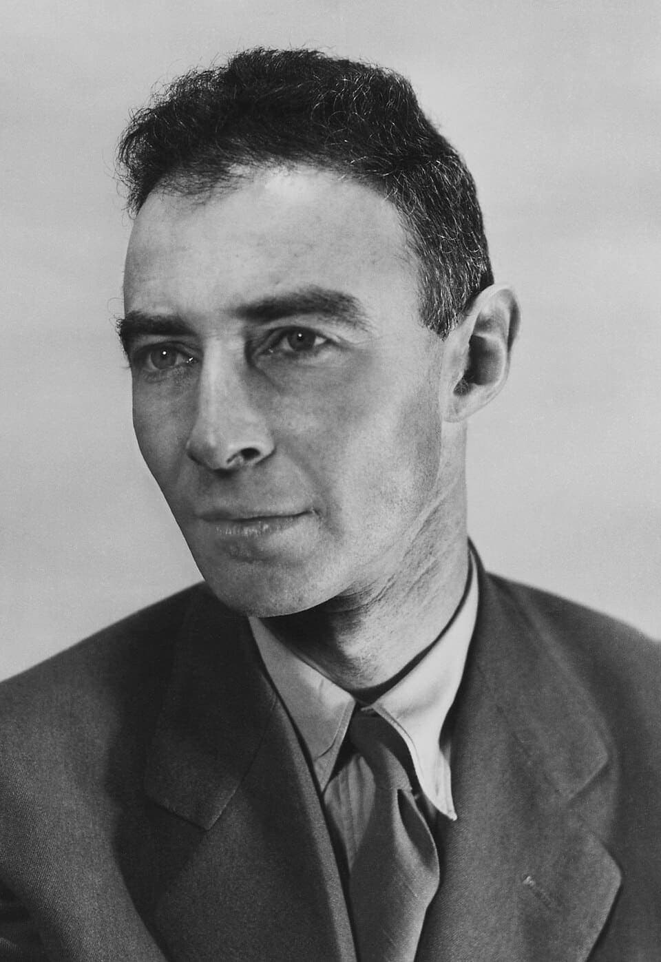 J. Robert Oppenheimer, scientific director of the Los Alamos Laboratory and the principal architect of the atomic bomb design, photographed in 1944